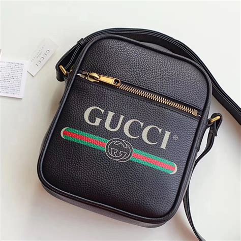 gucci print messenger bag price